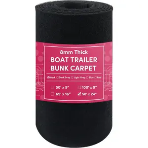 Boat Trailer Bunk Carpet for Jet Ski Ramps, Available in 2 Thickness 11 Sizes 5 Colors, Optional 1 Pack or 2 Pack