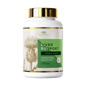 Dr. CROWN Liver Support Supplement for Detox & Cleanse with Milk Thistle, NAC, ALA & Turmeric - 120 Capsules