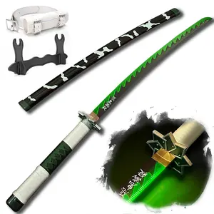 Light Up Demon Slayer Sanemi Shinazugawa Sword - 40 inches Plastic Anime cosplay prop