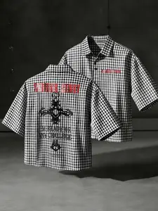 Men's Short Plaid Print Sleeveless Shirt, Fashion Casual Top for Daily Wear, Trendy Design with Comfortable Feel