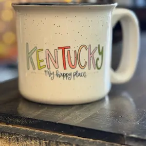 Kentucky Ceramic Drinkware 14oz Camp Mug