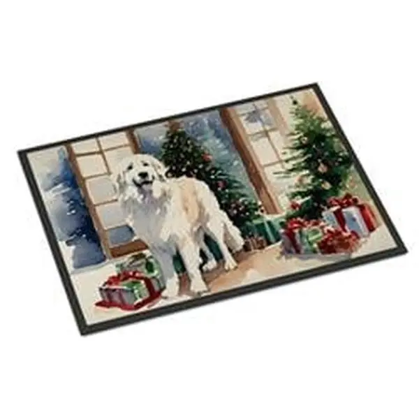 Carolines Treasures DAC2672JMAT 0.15 x 24 x 36 in. Great Pyrenees Cozy Christmas Doormat
