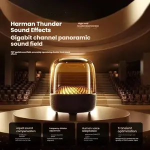 Glaze 5 Subwoofer Bluetooth 5.3 Audio Breathing Lamp Speakers Hi-Fi Acoustic Wireless Soundbar Portable Speaker expert for Home Theater