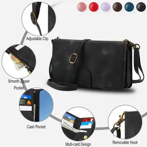 Wallet Crossbody Phone Case For Samsung For Galaxy S22 S21 S20 FE Ultra Plus With Wrist Strap, Zipper Flip PU Leather Card Slots RFID Blocking Stand Cover