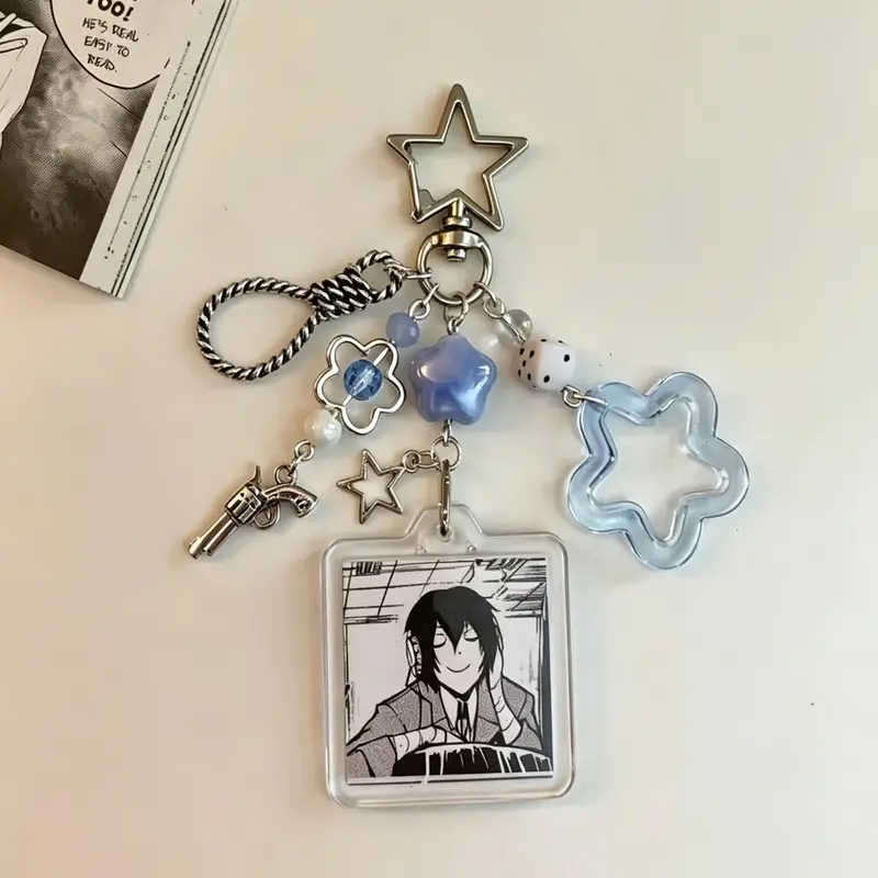 Bungo Stray Dogs Manga Keychains, Keychain Collectible, Keyring, Keychain Charm, Officially Licensed Merchandise, Perfect Gift for Fans, Durable Material, Unique Design
