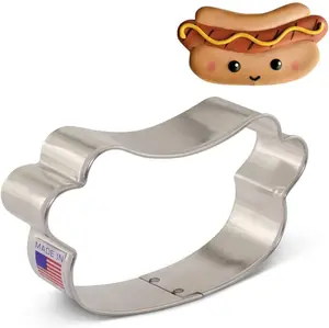 Hot Dog Cookie Cutter 4" x 2"