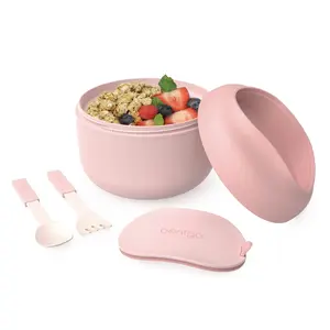 Bentgo Bowl - Insulated Bowl, Includes Fork and Spoon, Ideal for Meal Prep for Oats