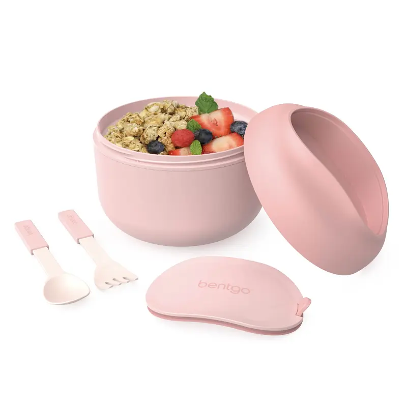 Bentgo Bowl - Insulated Bowl, Includes Fork and Spoon, Ideal for Meal Prep for Oats