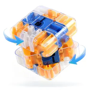 The 3D Magic Cube, also known as the Maze Rolling Ball Cube, is a three-dimensional puzzle toy designed to train thinking and promote intellectual development. It is a fun stress-relief toy and a great gift for teenagers and holidays.