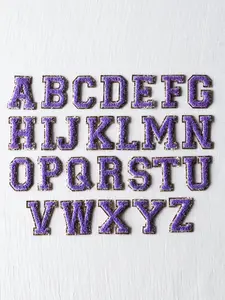 Small Letter Patch - Sweet Pea Purple