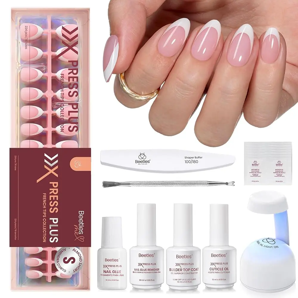 Short Almond【Pink】16Sizes 224Pcs Kit