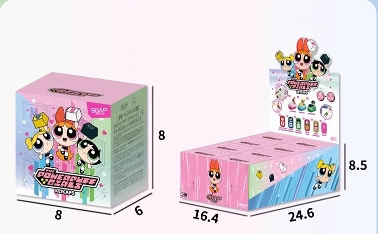 【Holiday Gift】Official SOAP STUDIO Powerpuff Girls Keycap Blind Box | Spooky Cute Blossom & Bubbles Desk Accessory, Trick-or-Treat Holiday Gift for Her,  Holiday Haul