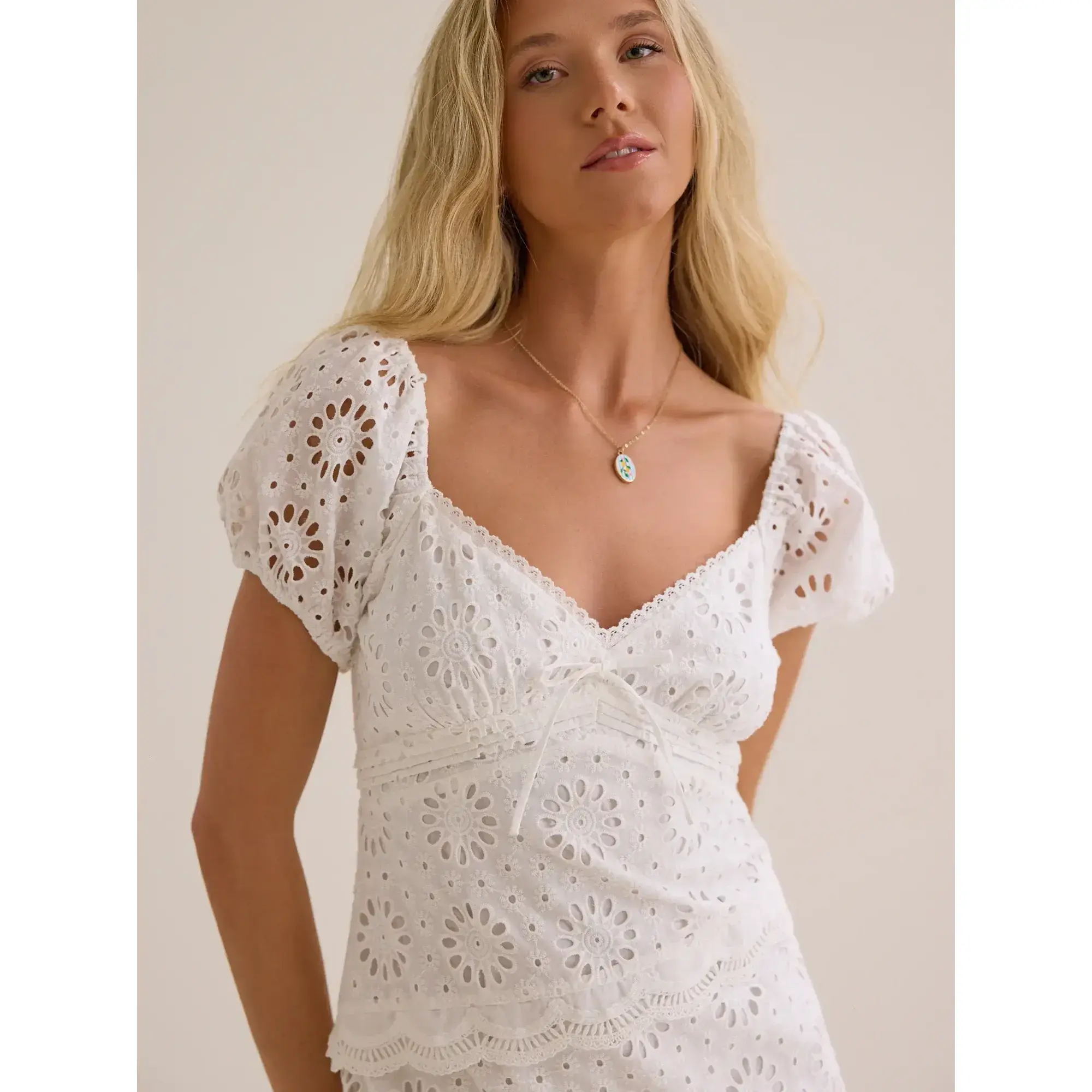 Altar'd State Jordyn Eyelet Women's Mini Dress