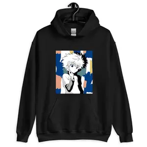 Killua Zoldyck HxH Unisex Hoodie, Anime Manga Graphic Pullover S–5XL