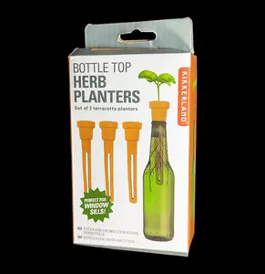 Bottle Top Herb Planters