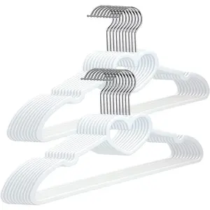 Plastic Hangers 20 Pack, Cute Clothes Hangers Ultra Thin Space Saving with 360  Swivel Hook- and Durable Adult for Dress, Shirts,Coats