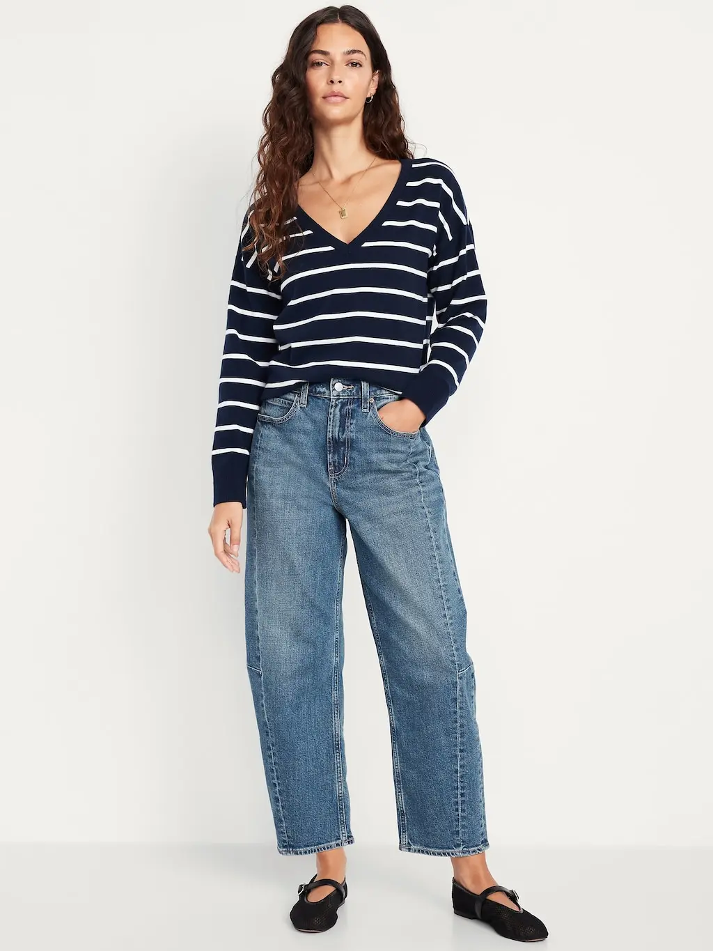 Old Navy Women's High-Waisted Barrel Ankle Jeans Old Navy Women's High-Waisted Barrel Ankle Jeans