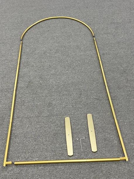 Aluminum Alloy Balloon Flower Gold Arch Backdrop Stand for  Wedding Birthday Baby Shower