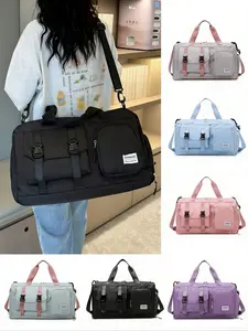 Fashion Simple Travel Bag, Large Capacity Daily Handbag, Shoulder Bag, Crossbody Bag, Gym Bag, Overnight Bag, Multi-Pocket Shoe Bag, Fashionable Duffel Bag