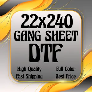 Custom DTF Transfers, DTF Print, DTF Prints, High-Quality Transfer, Full Color Prints, Custom 22x240 Gang Sheet DTF
