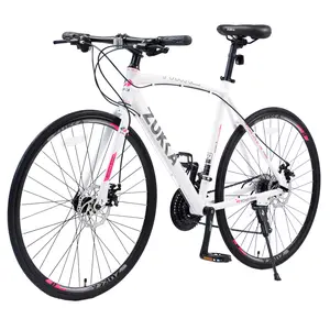 24 Speed Hybrid Bike Disc Brake 700C Road Bike for Men Women's City Bicycle