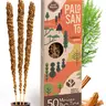 Sagrada Madre Wild Harvested Palo Santo & Frankincense Incense Sticks | Sustainable Short Format, 4 Thick Sticks, 6.7 Inches, 1 Hour Burn | Handcrafted Natural Incense for Meditation, Sleep & Spiritual Cleansing