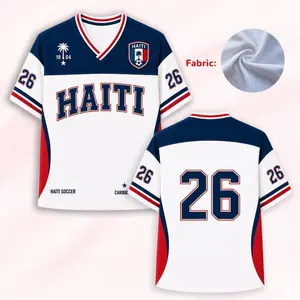 Custom Haiti Jersey | Personalized Soccer Jersey | Haiti Soccer Jersey | Retro Team Shirt | Custom Name Number Jersey | Football Fan