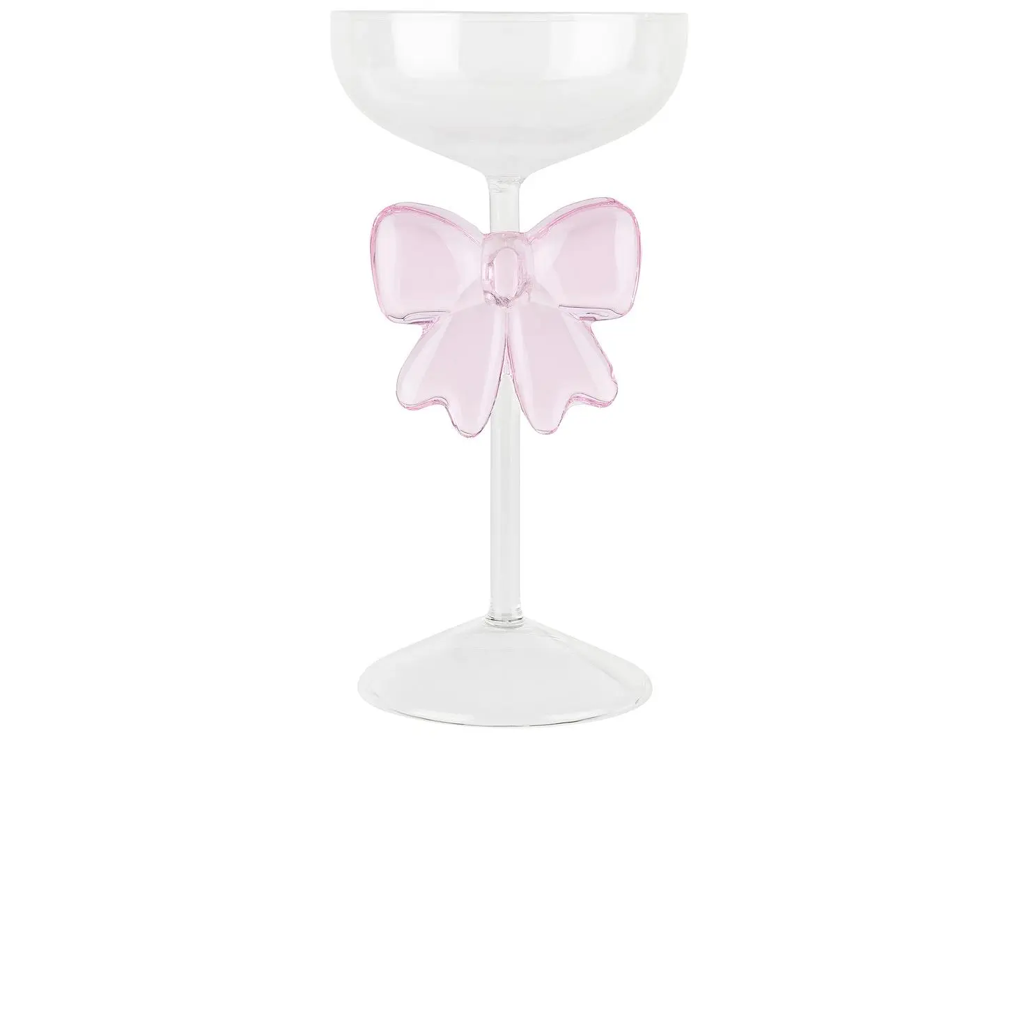 Lepel Club Pink Bow Glass in Pink