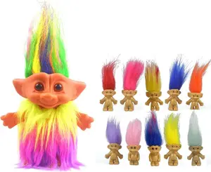 11pack Vintage Troll Dolls,Lucky Dolls Chromatic Adorable for Collections, School Project,Arts and Crafts,Party Favors Toys