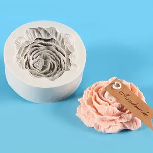 Large Peony Candle Silicone Mold DIY Resin Mould Scented Plaster Soap Silicone Mould, Craft Making Tool, Home Decor Accessory