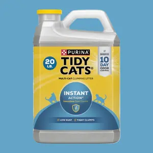 Instant Action Clumping Cat Litter, Natural, Low Dust, Odor Control, 20 lb. Jug