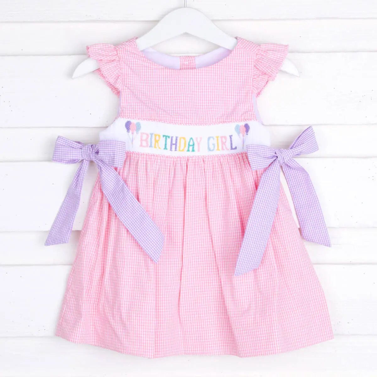 birthday smocked dress Pink Party Dog Smocked Birthday Dress I Poppy Kids Co 6