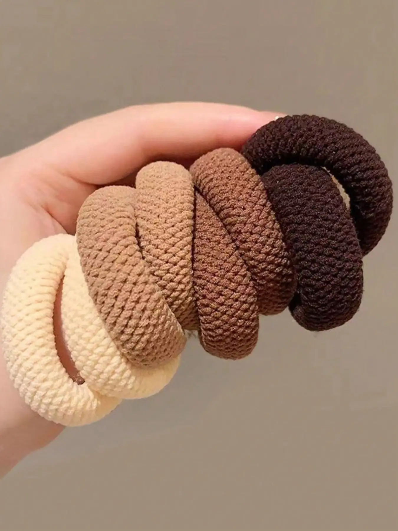 10pcs-Mix-Color-High-Elasticity-Thickened-Versatile-Simple-Scrunchies-Hair-Friendly-Random-Color-Hair Ties-Elastic Hair Accessory