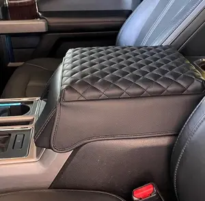 Center Console Cover for 2015~2020 Ford F150, 2017-2022 F250 F350 F450, Bucket Seat Only, Armrest Cover Cushion for Ford F150 Accessories