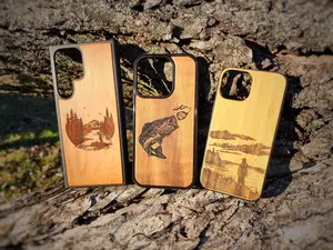 Fishing Phone Case - For iPhone 13 14 15 16 Pro Mini Plus + ProMax Max - Personalized Case - Wood Phone Case - Bass - Redfish - Crappie