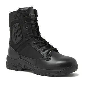 Magnum - Strike Force 8" Side Zipper Tactical Boots - Designed for Police, EMS, Security, Military, Hunting & Motorcycle w/Slip Resistant Michelin Outsole
