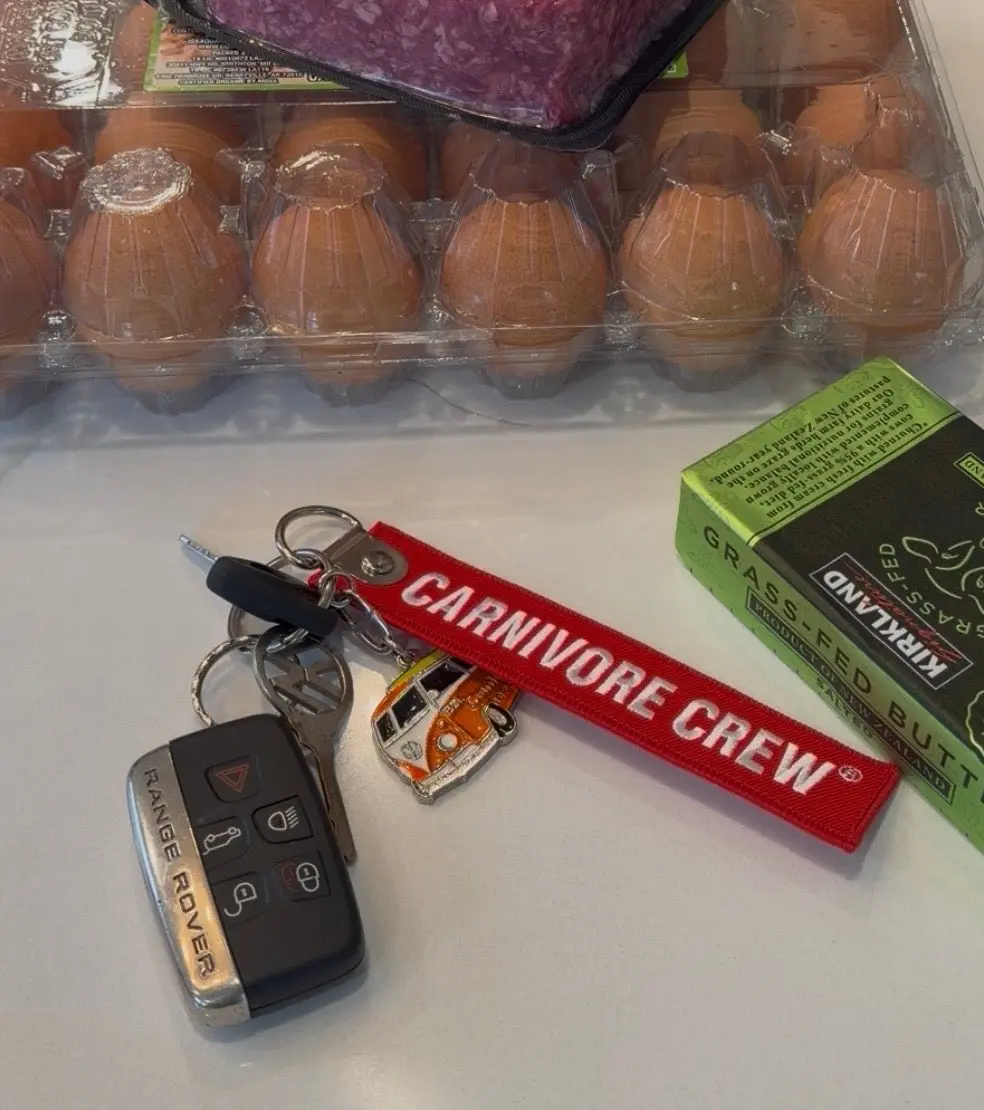 Embroidery Carnivore Crew Key Chain
