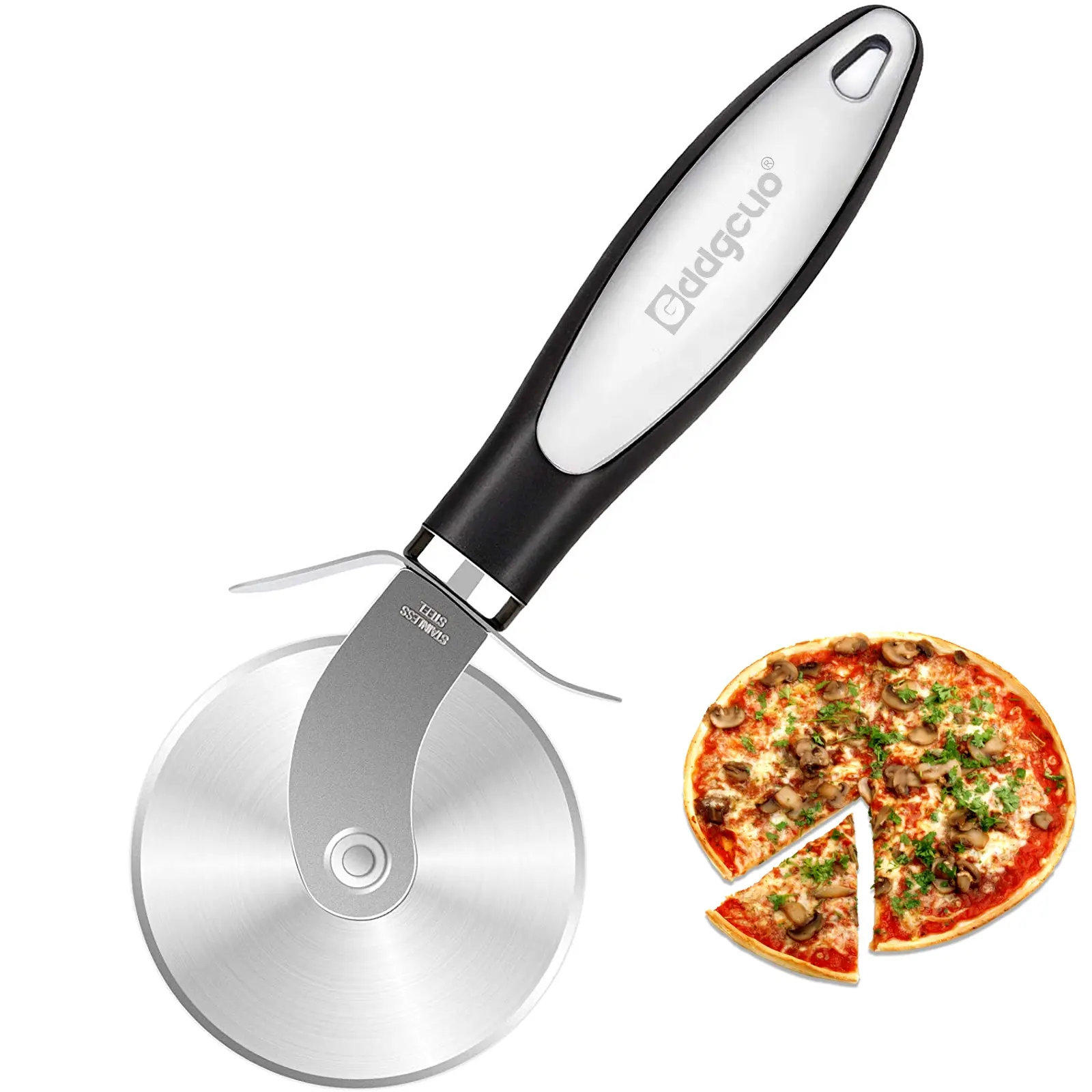 Premium Pizza Cutter Wheel Slicer with Stainless Steel Blade, Ergonomic Handle, Perfect for Slicing Pizzas, Essential Kitchen Tool, Kitchenware, Kitchen Gadgets, Utensils, Kitchen Cooking Accessories