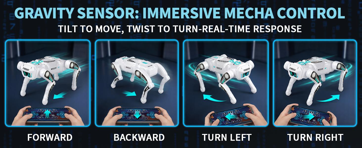 Smart Robot Dog for Kids 3-12, App & Remote Control RC Stunt Puppy with 2 Batteries, Programmable STEM Toy with AI Emotion Mode & 30+ Actions - Interactive Electronic Pet Gift for Boys Girls Smart Robot Dog for Kids 3-12, App & Remote Control RC Stunt Puppy with 2 Batteries, Programmable STEM Toy with AI Emotion Mode & 30+ Actions - Interactive Electronic Pet Gift for Boys Girls