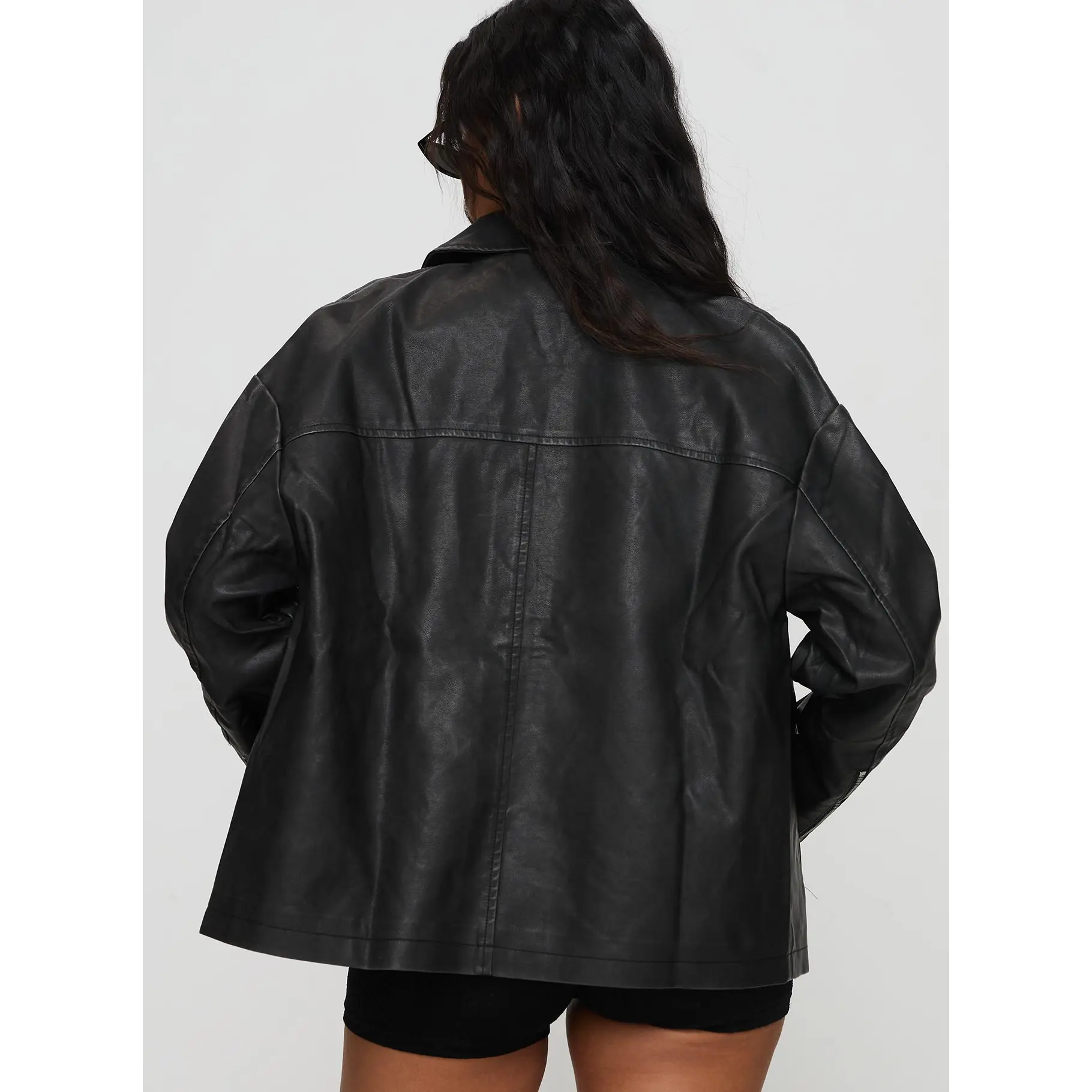 ジャケット・アウター darkwear real leather Napoleon jacket Unisex Black Streetwear Lambskin Leather Jacket | Modern Casual