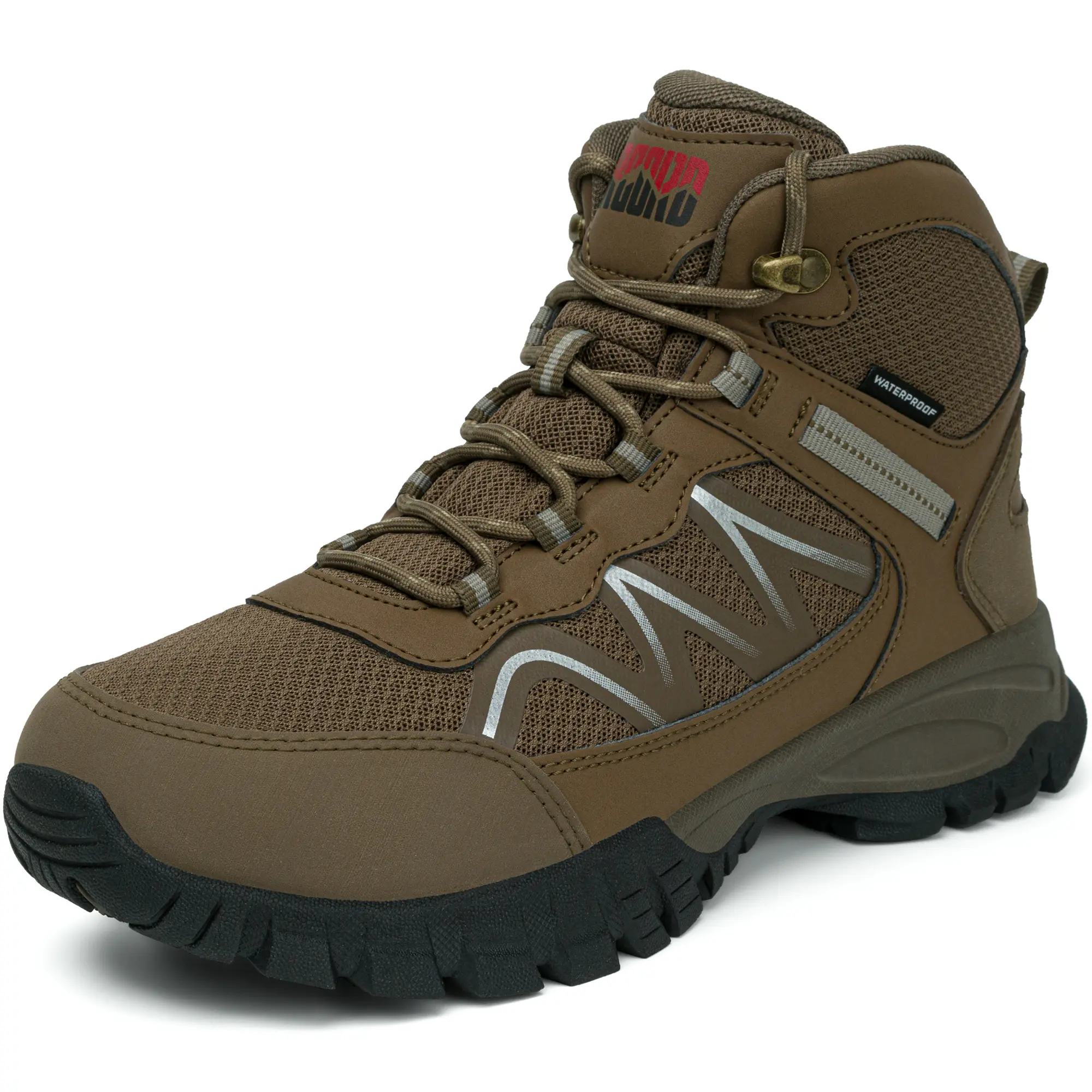 R CORD Women's Waterproof Hiking Boots, Lightweight Breathable Slip-Resistant Trail Shoes with Ankle Support for Trekking & Camping