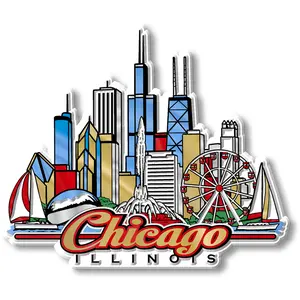 Chicago City Magnet by Classic Magnets