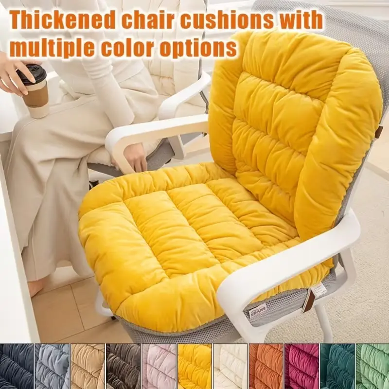 TOLSWE 1pc, Thick And Comfortable Cushion, Office Chair Cushion, Lumbar Support And Backrest Cushion for Prolonged Sitting, Multiple Colors Available. Suitable for Daily Use In Offices, for homes, And Living Rooms, A Must-have for Home Decoration