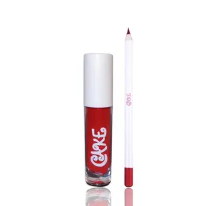 SPICY MAMI Lip Kit — red lipstick matte lips lipgloss beauty makeup Velvet Long-lasting Matte Hydrating
