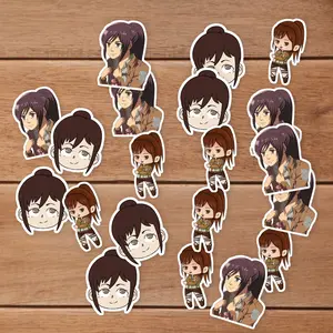 Stickers Pack 20 Pcs Sasha Vinyl Brauss Aesthetic Waterproof Attack Skateboard on Colorful Titan Bottle Laptop Guitar Bumper Water Car Bike Luggage