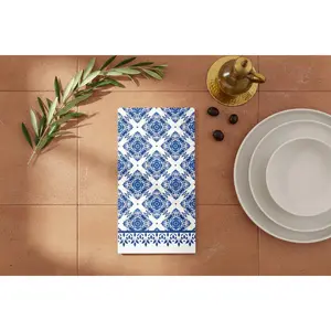 Michel Design Works - Hostess Rectangle Napkins - Indigo Seas