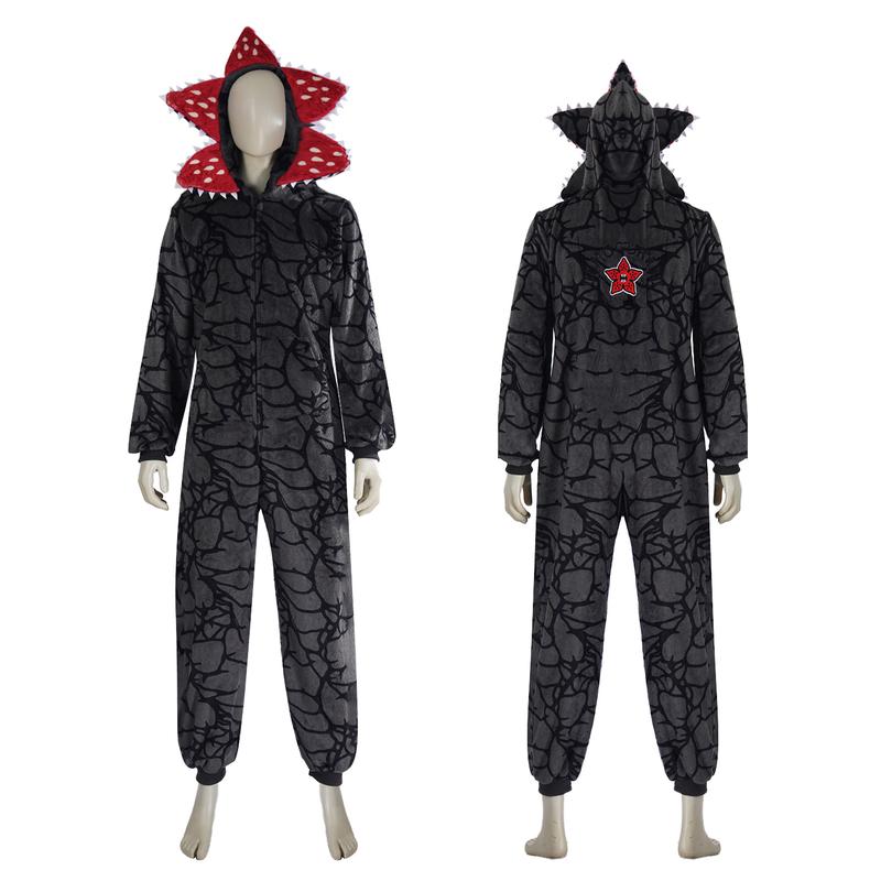 Soocosisx 2026 Monster-Inspired Plush Hooded Onesie Pajamas – Cozy One-Piece Costume Sleepwear for Kids & Adults