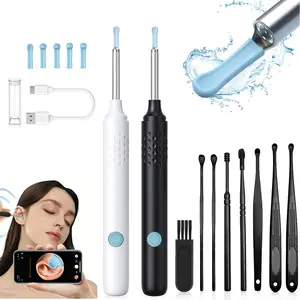 wireless visual ear pick,Camera-equipped, Rechargeable, Intelligent Ear Wax Remover With Ear Scoop, 7PCS Ear Pick, Ear Wax Removal Kit