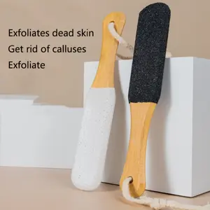 Professional Foot Care Callus Remover Tool, Pedicure File for Dead Skin Removal, Oak Wood Foot Scrubber, Nail Clippers Set, Callus Remover Feet