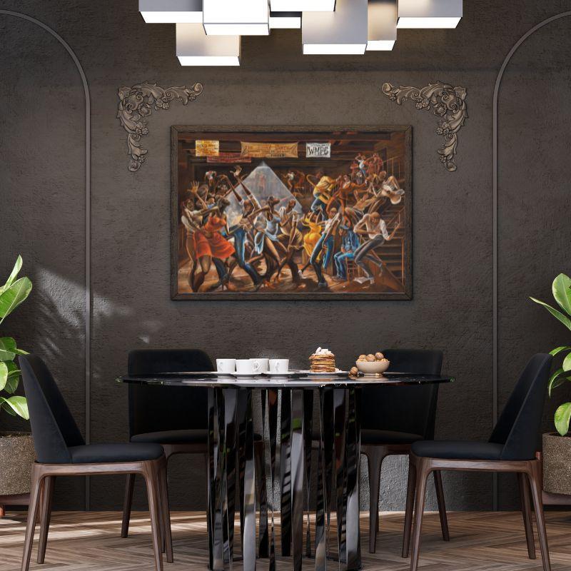 The Sugar Shack Poster, African Black WomanMan Dance Party Prints, Home Room DecorUnframed Wall Art, Home Decor